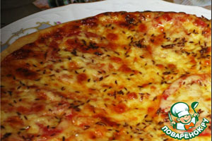 Рецепт пиццы с сыром