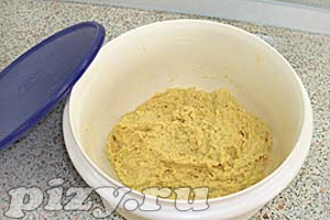 Рецепт теста с сыром и зеленью для пиццы