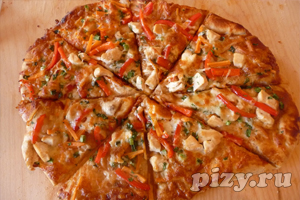 Рецепт тайской пиццы с курицей